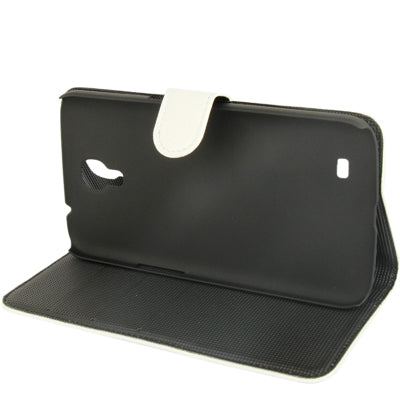 Litchi Texture Genuine Leather Case with Holder & Credit Card Slots for Galaxy Mega 6.3 / i9200