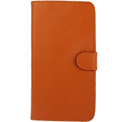 Litchi Texture Genuine Leather Case with Holder & Credit Card Slots for Galaxy Mega 6.3 / i9200