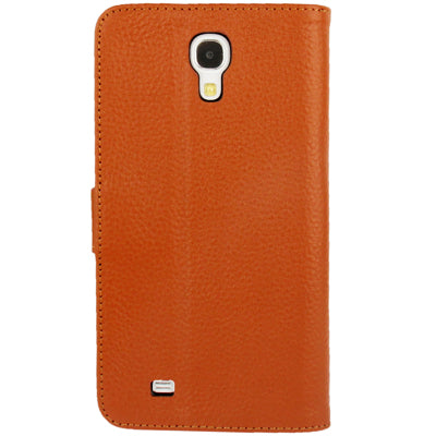 Litchi Texture Genuine Leather Case with Holder & Credit Card Slots for Galaxy Mega 6.3 / i9200