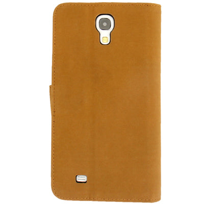 Scrub Leather Case with Holder & Credit Card Slots for Galaxy Mega 6.3 / i9200