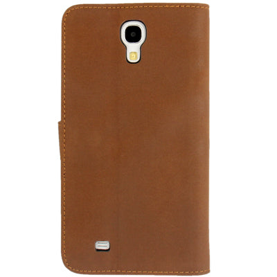 Scrub Leather Case with Holder & Credit Card Slots for Galaxy Mega 6.3 / i9200