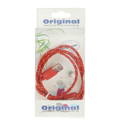 Nylon Netting Style Micro 5 Pin USB Data Transfer / Charge Cable for Galaxy S IV / i9500 / S III / i9300 / Note II / N7100 / Nokia / HTC / Blackberry / Sony, Length: 1m