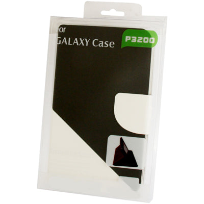 2-color Gravel Texture Leather Case with Holder  & Credit Card Slots for Galaxy Tab 3 (7.0) / P3200(White)