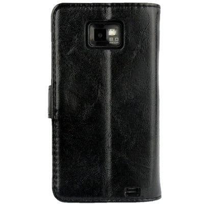 Imitation Sheepskin Texture Horizontal Flip Leather Case with Card Slots & Holder for Galaxy S II / i9100