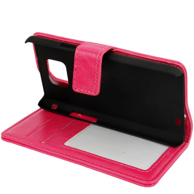 Imitation Sheepskin Texture Horizontal Flip Leather Case with Card Slots & Holder for Galaxy S II / i9100