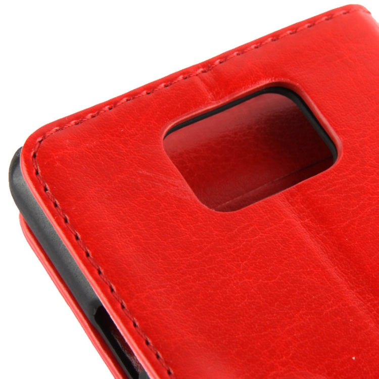 Imitation Sheepskin Texture Horizontal Flip Leather Case with Card Slots & Holder for Galaxy S II / i9100