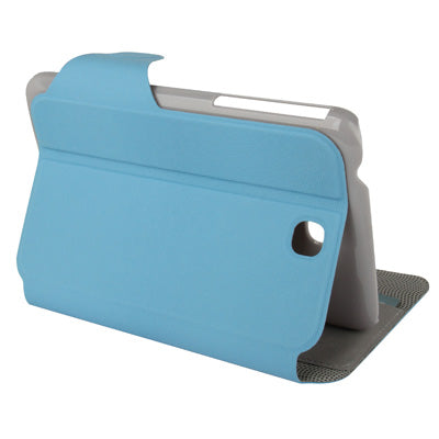 Natural Texture Leather Case with Holder & Credit Card Slots for Galaxy Tab 3 (7.0) / P3200