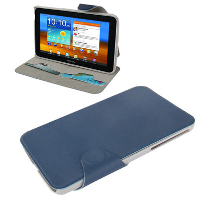 Natural Texture Leather Case with Holder & Credit Card Slots for Galaxy Tab 3 (7.0) / P3200
