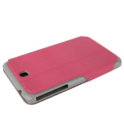 Natural Texture Leather Case with Holder & Credit Card Slots for Galaxy Tab 3 (7.0) / P3200