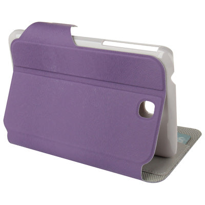 Natural Texture Leather Case with Holder & Credit Card Slots for Galaxy Tab 3 (7.0) / P3200