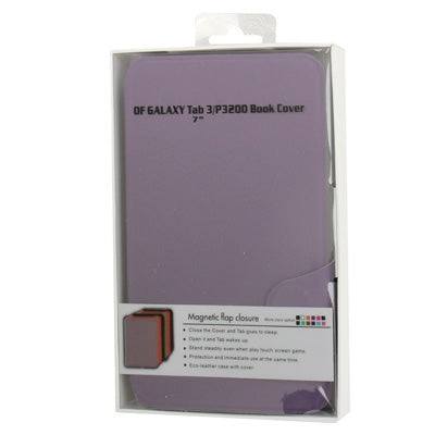 Natural Texture Leather Case with Holder & Credit Card Slots for Galaxy Tab 3 (7.0) / P3200