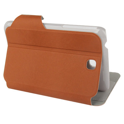 Natural Texture Leather Case with Holder & Credit Card Slots for Galaxy Tab 3 (7.0) / P3200