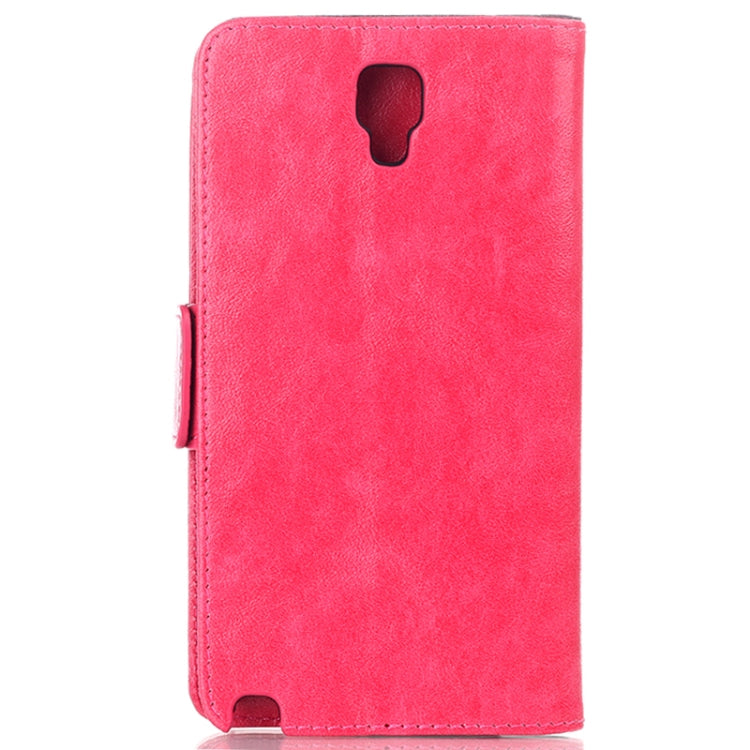 Oil Leather Case with Card Slot & Holder for Galaxy Note III Lite / N7505