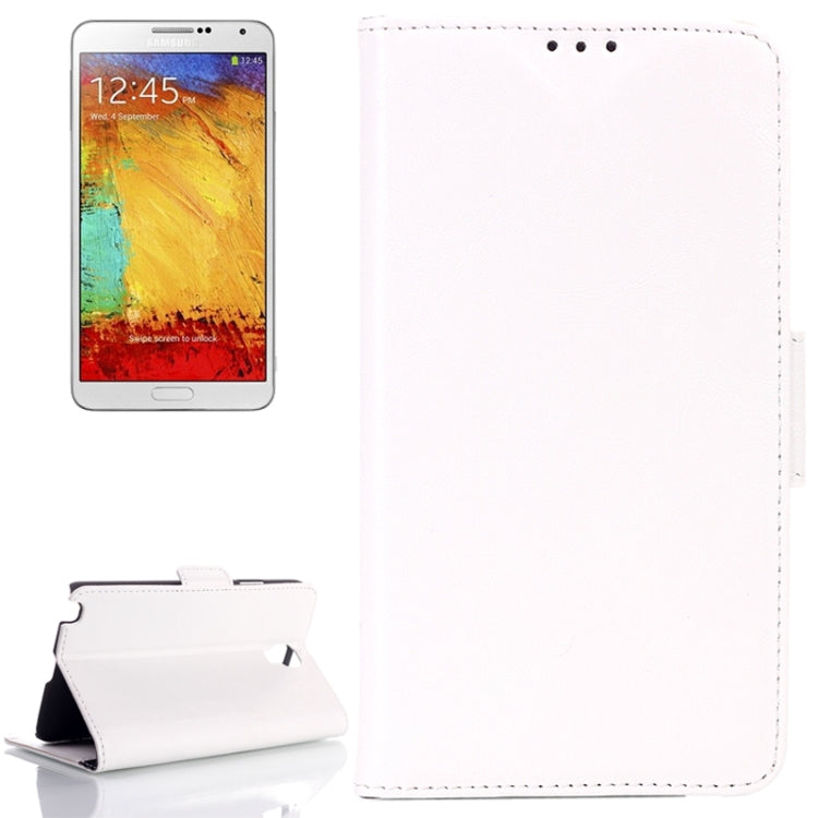 Oil Leather Case with Card Slot & Holder for Galaxy Note III Lite / N7505