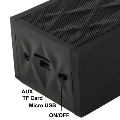Hi-Fi Stereo Bluetooth MIC Speaker for Galaxy S IV / i9500 / SIII / i9300 / i8190 / S7562 / i8750 / i9220 / N7000 / i9100 / i9082 / iPhone 5 / iPhone 4 & 4S / New iPad / BlackBerry Z10 / HTC / Nokia / Other Mobile Phones, Support Handsfree Function(Black)