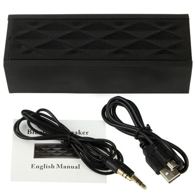 Hi-Fi Stereo Bluetooth MIC Speaker for Galaxy S IV / i9500 / SIII / i9300 / i8190 / S7562 / i8750 / i9220 / N7000 / i9100 / i9082 / iPhone 5 / iPhone 4 & 4S / New iPad / BlackBerry Z10 / HTC / Nokia / Other Mobile Phones, Support Handsfree Function(Black)