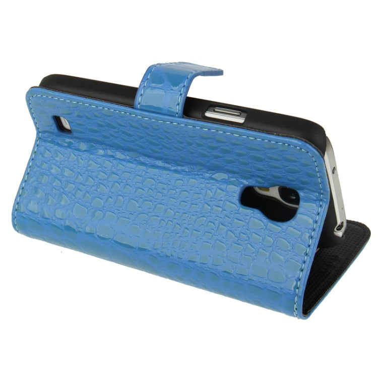 Snakeskin Texture Leather Case with Credit Card Slots & Holder for Galaxy S IV mini / i9190