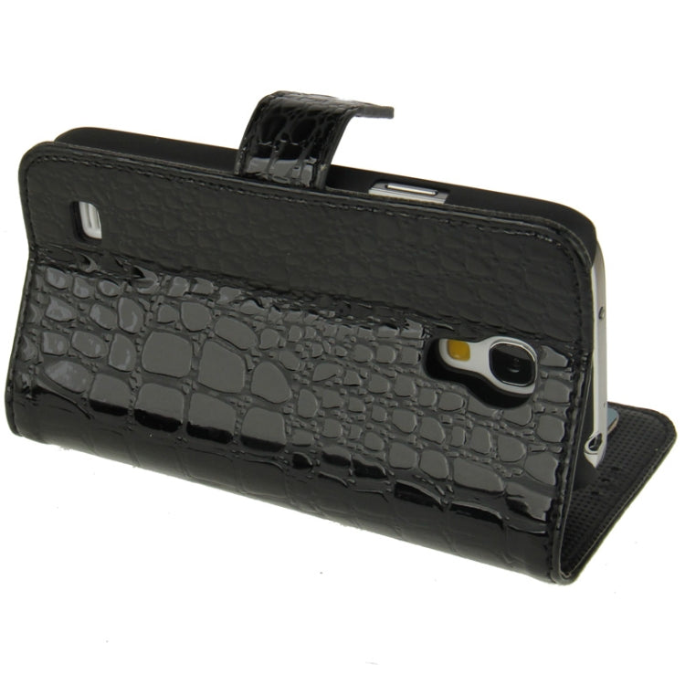 Snakeskin Texture Leather Case with Credit Card Slots & Holder for Galaxy S IV mini / i9190