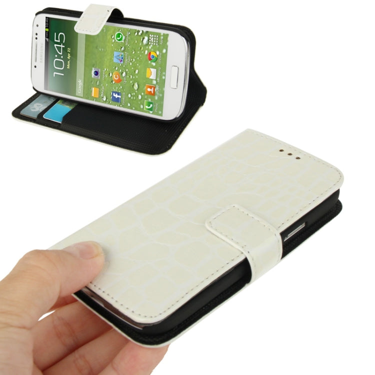 Snakeskin Texture Leather Case with Credit Card Slots & Holder for Galaxy S IV mini / i9190