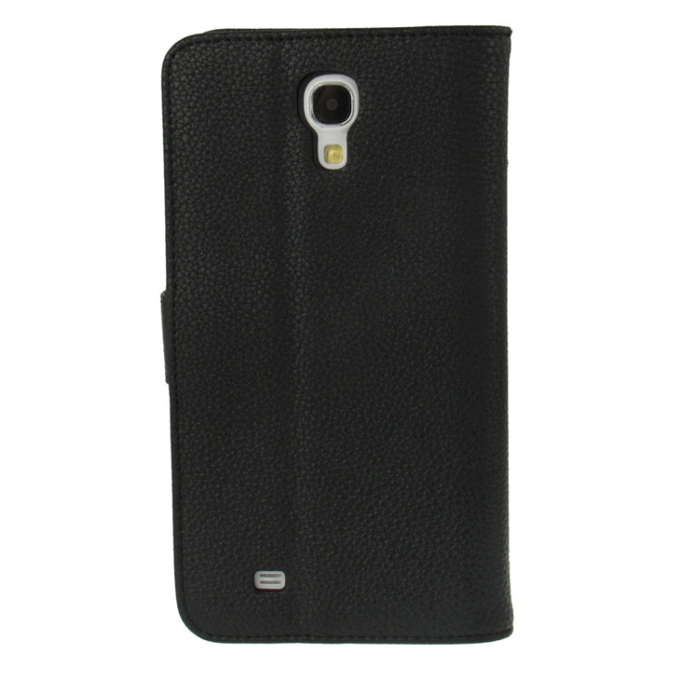 Litchi Texture Leather Case with Holder & Credit Card Slots for Galaxy Mega 6.3 / i9200
