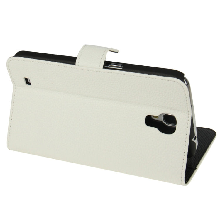 Litchi Texture Leather Case with Holder & Credit Card Slots for Galaxy Mega 6.3 / i9200