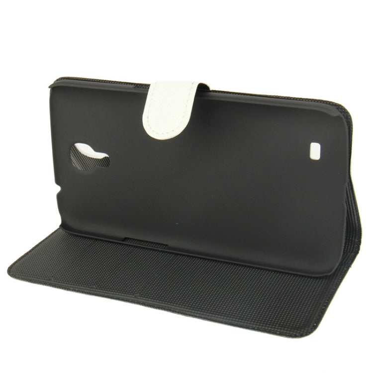 Litchi Texture Leather Case with Holder & Credit Card Slots for Galaxy Mega 6.3 / i9200