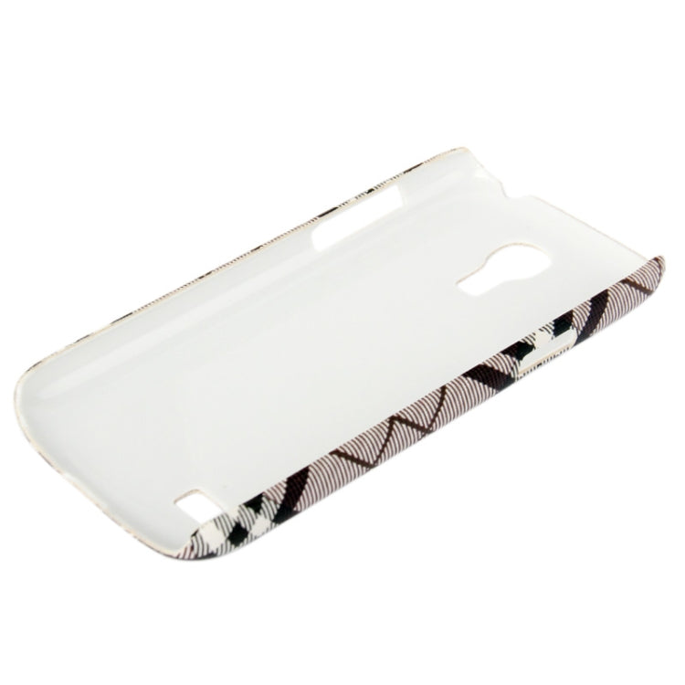Scotland Cloth Texture Plastic Case for Galaxy S IV mini / i9190