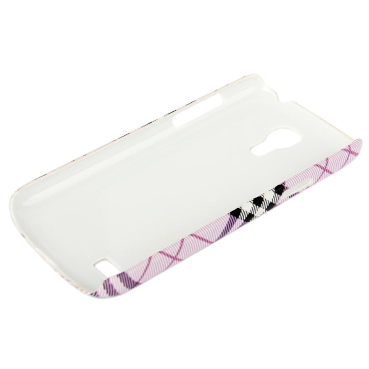 Scotland Cloth Texture Plastic Case for Galaxy S IV mini / i9190