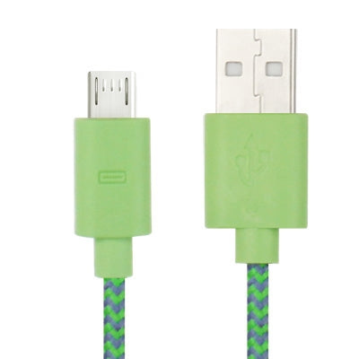 Nylon Netting Style Micro 5 Pin USB Data Transfer / Charge Cable for Galaxy S IV / i9500 / S III / i9300 / Note II / N7100 / Nokia / HTC / Blackberry / Sony, Length: 2m