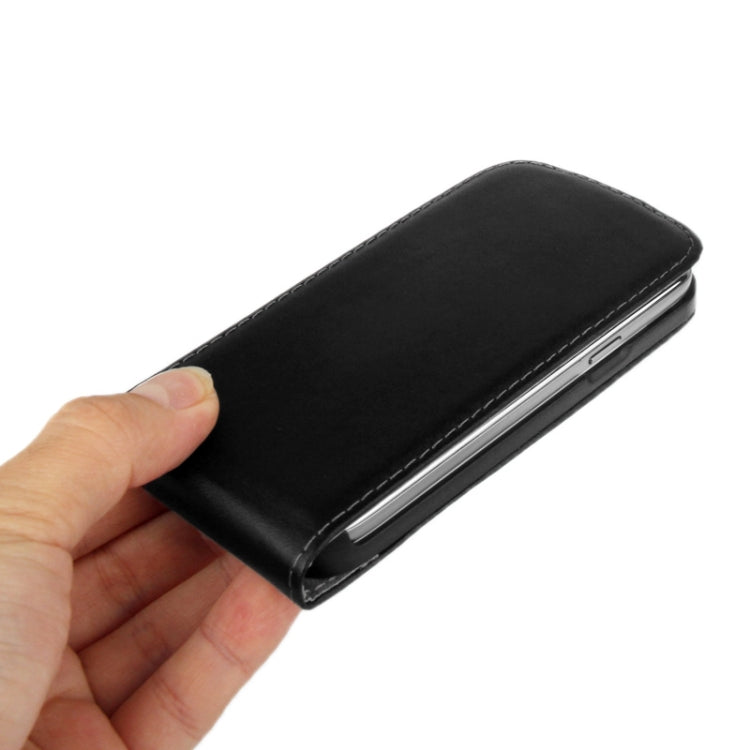 Vertical Flip Leather Case for Galaxy S IV mini / i9190