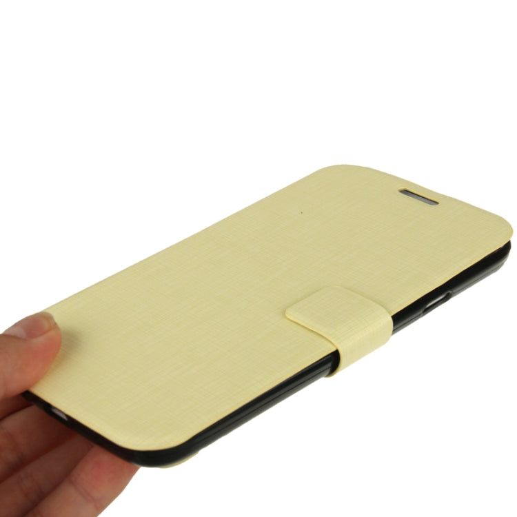 Cross Texture Leather Case with Holder & Credit Card Slot & Sleep / Wake-up Function  for Galaxy Mega 5.8 / i9150