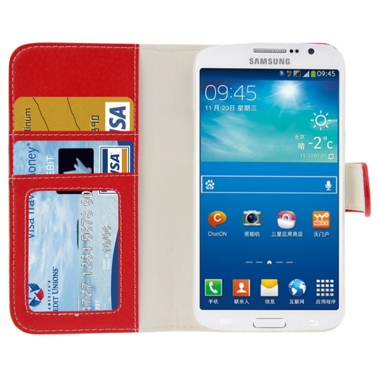 Litchi Texture Leather Case with Credit Card Slot & Holder for Galaxy Grand 2 / G7106