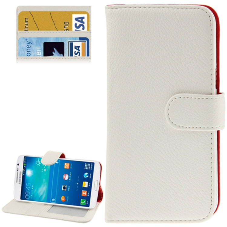 Litchi Texture Leather Case with Credit Card Slot & Holder for Galaxy Grand 2 / G7106