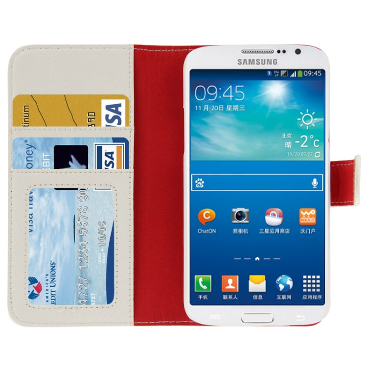 Litchi Texture Leather Case with Credit Card Slot & Holder for Galaxy Grand 2 / G7106