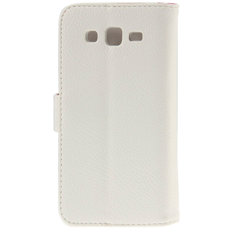 Litchi Texture Leather Case with Credit Card Slot & Holder for Galaxy Grand 2 / G7106