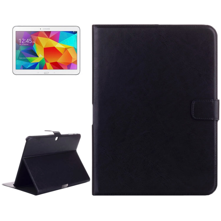 Crazy Horse Texture Flip Leather Case with Credit Card Slots & Holder for Galaxy Tab 4 10.1 / SM-T530