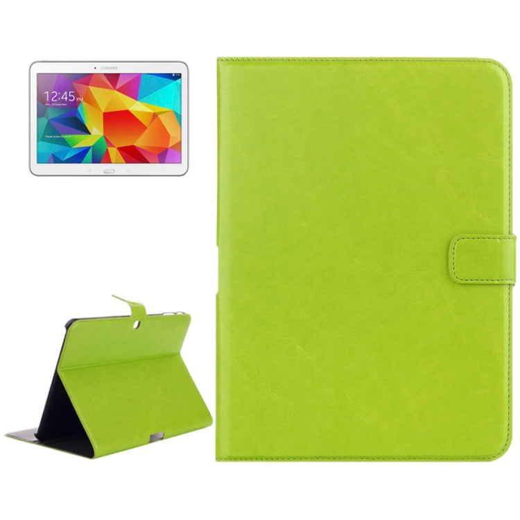 Crazy Horse Texture Flip Leather Case with Credit Card Slots & Holder for Galaxy Tab 4 10.1 / SM-T530