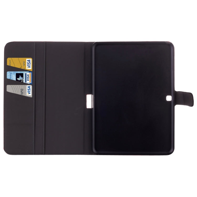 Crazy Horse Texture Flip Leather Case with Credit Card Slots & Holder for Galaxy Tab 4 10.1 / SM-T530