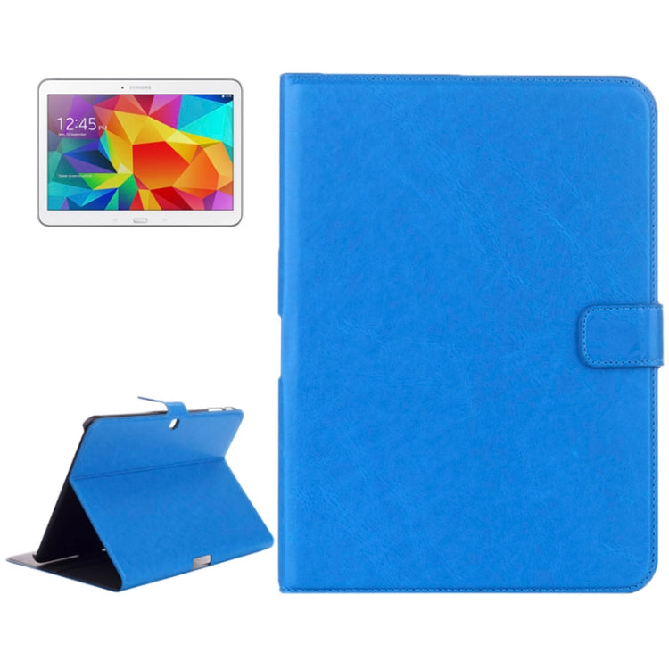 Crazy Horse Texture Flip Leather Case with Credit Card Slots & Holder for Galaxy Tab 4 10.1 / SM-T530