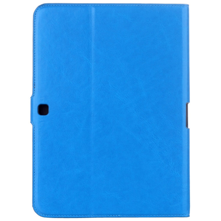 Crazy Horse Texture Flip Leather Case with Credit Card Slots & Holder for Galaxy Tab 4 10.1 / SM-T530