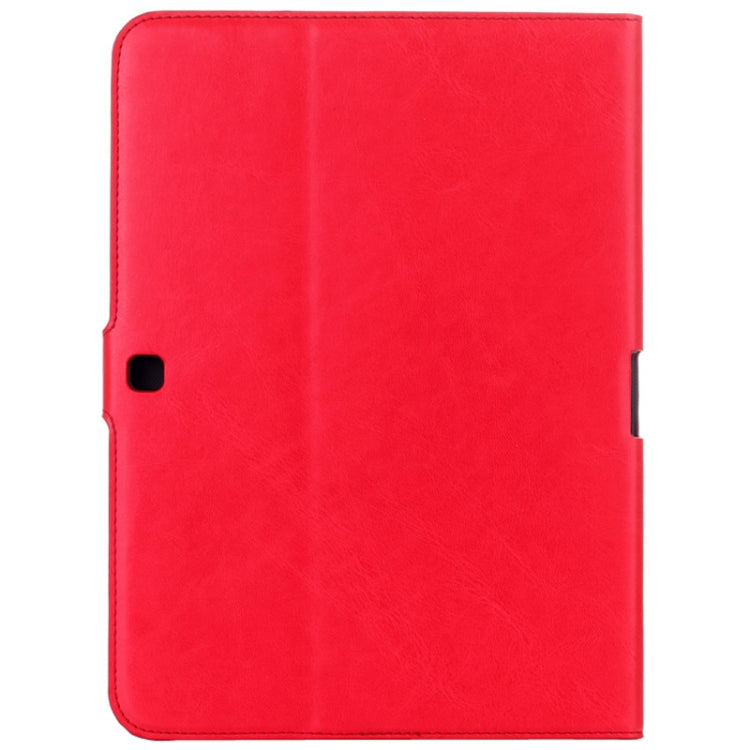 Crazy Horse Texture Flip Leather Case with Credit Card Slots & Holder for Galaxy Tab 4 10.1 / SM-T530