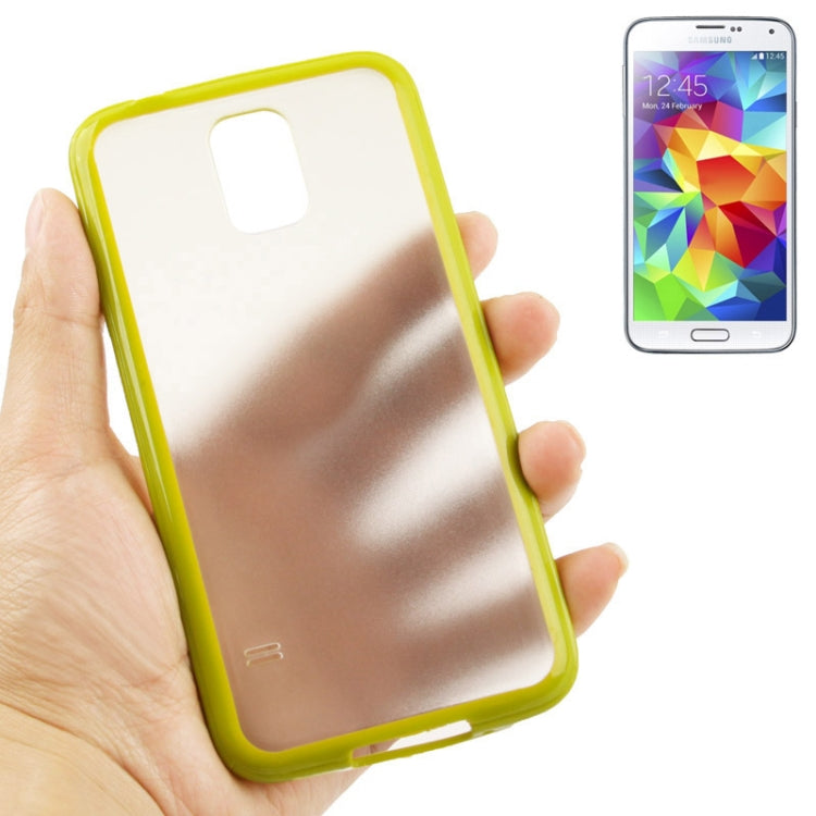 Transparent Frosted Plastic + TPU Frame Case for Galaxy S5 /