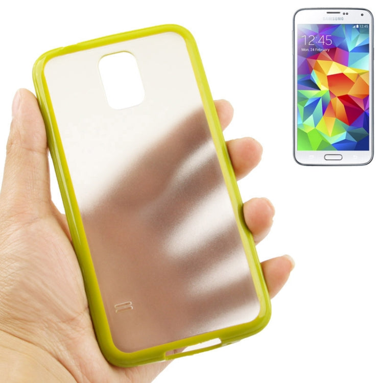 Transparent Frosted Plastic + TPU Frame Case for Galaxy S5 /