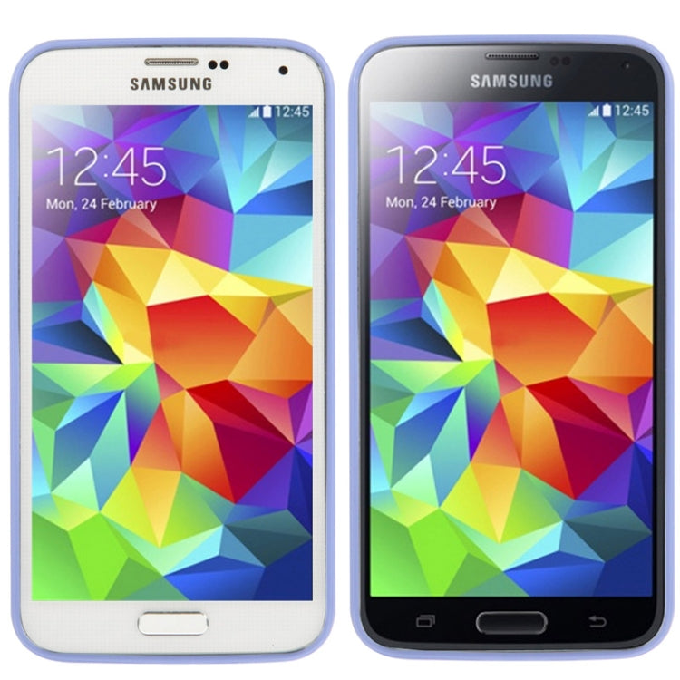 Transparent Frosted Plastic + TPU Frame Case for Galaxy S5 /