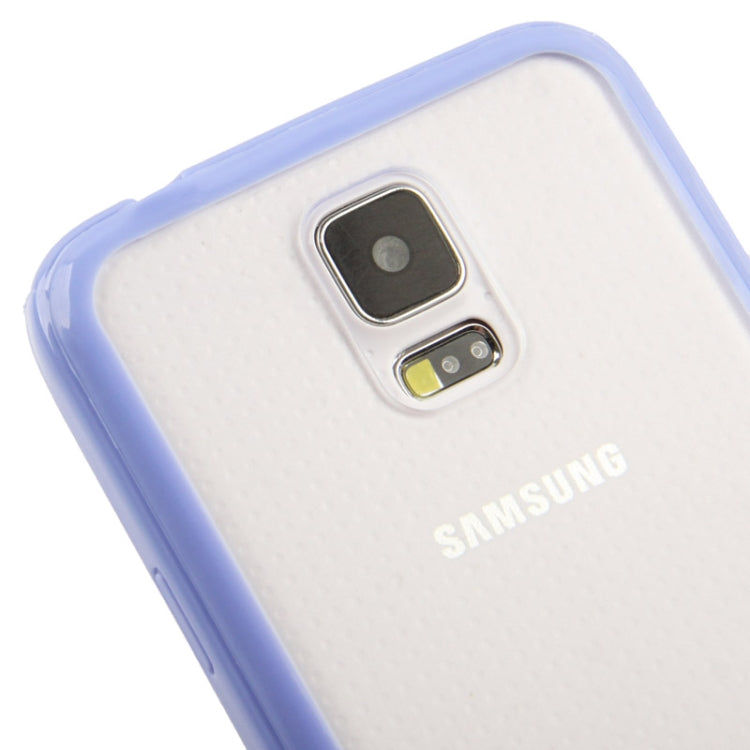 Transparent Frosted Plastic + TPU Frame Case for Galaxy S5 /