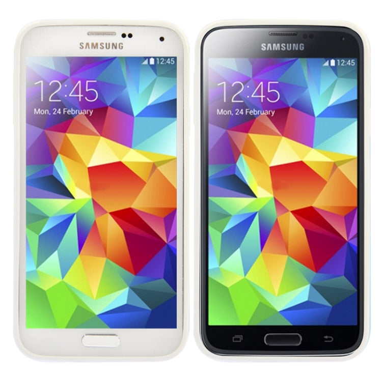Transparent Frosted Plastic + TPU Frame Case for Galaxy S5 /