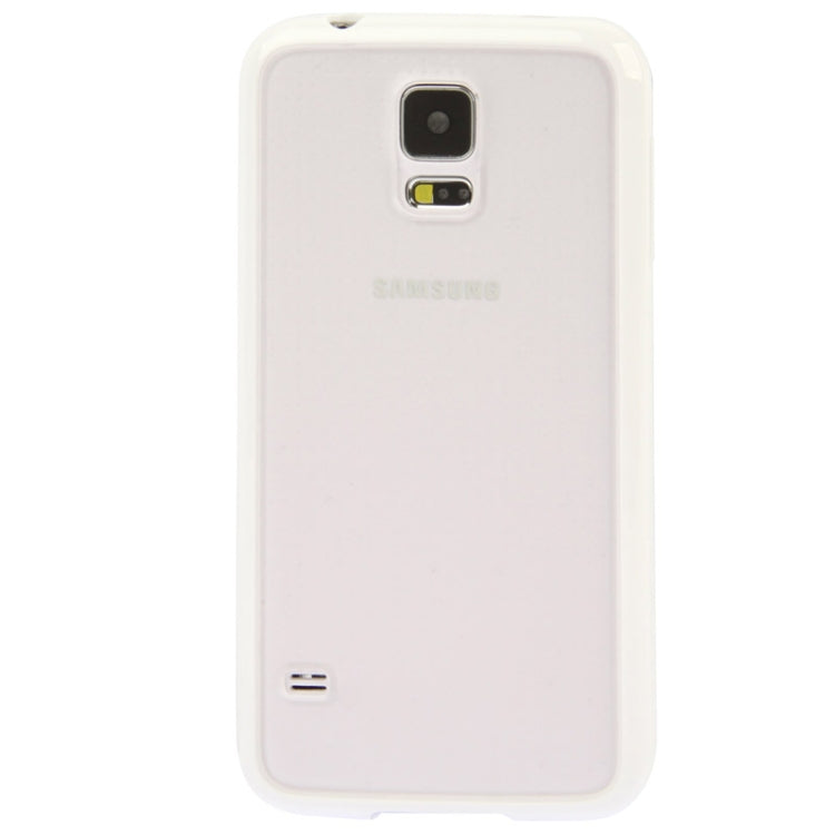 Transparent Frosted Plastic + TPU Frame Case for Galaxy S5 /