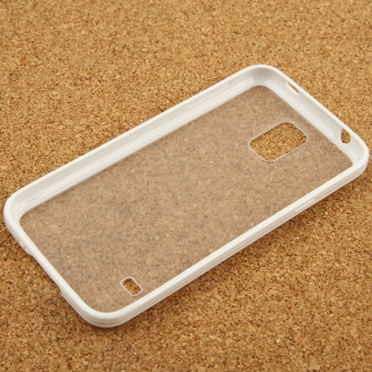 Transparent Frosted Plastic + TPU Frame Case for Galaxy S5 /