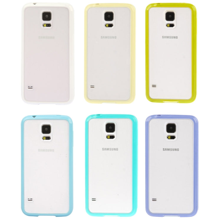 Transparent Frosted Plastic + TPU Frame Case for Galaxy S5 /