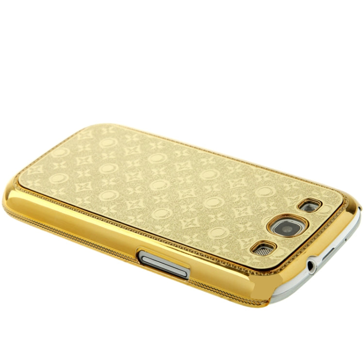 High-quality Embossed Decorative Pattern Plating Skinning Plastic Case for Galaxy S III / i9300